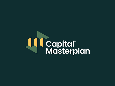 Capital Masterplan branding business capital design finance icon logo minimalist symbol vector
