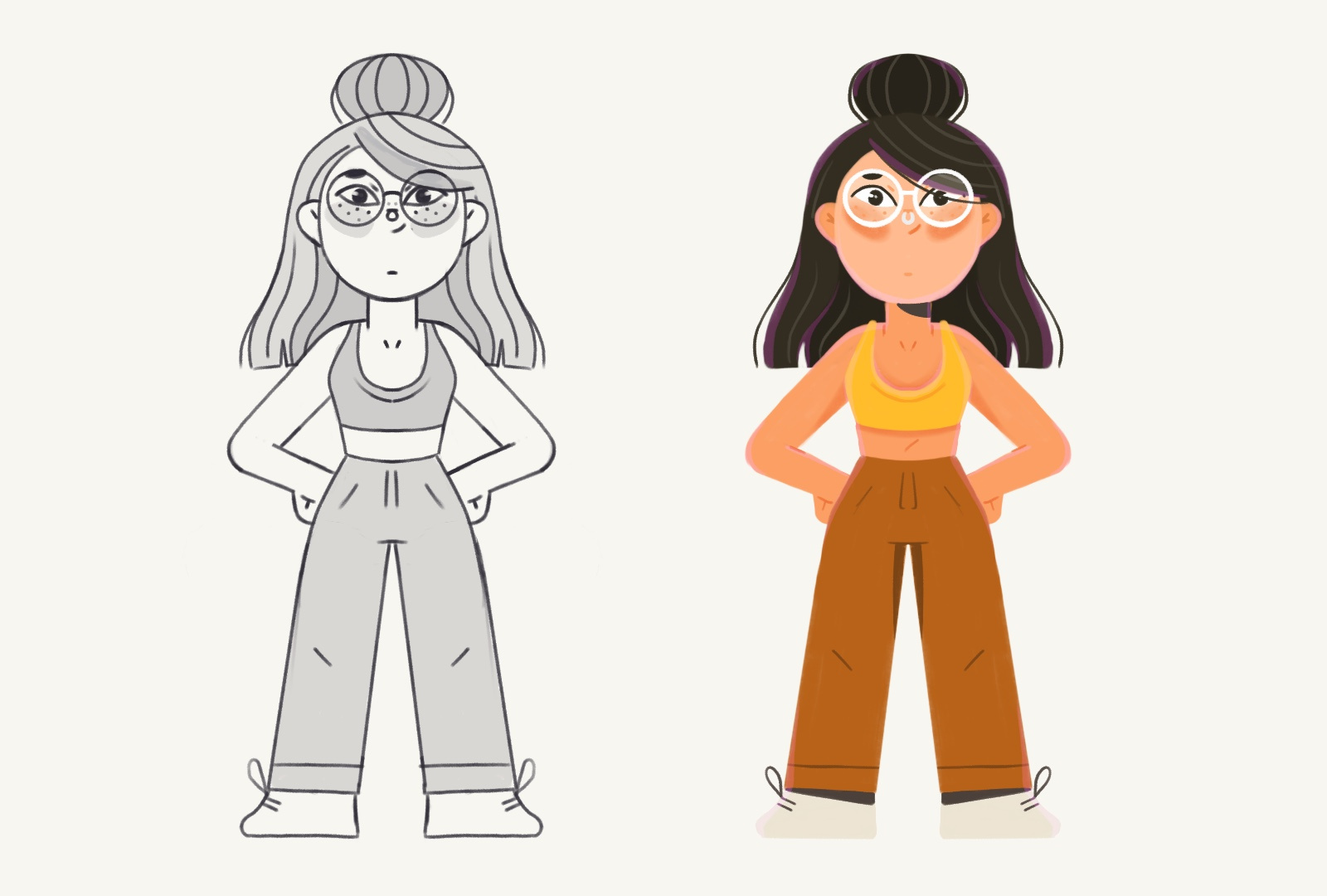 Character design, meditation by Carolina Contreras on Dribbble