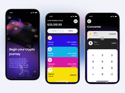 Crypto wallet app app crypto crypto app mobile design crypto design ui crypto mobile mobile wallet ui crypto wallet wallet wallet app mobile