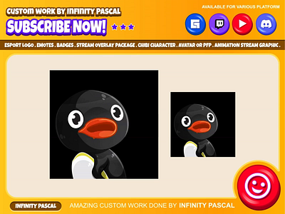 🐧📢Chibi Pingu Noot Noot 📢🐧 animal character animal design animation artwork chibi art custom emotes twitch design discord emotes facebook emotes graphic design illustration logo loyalty badges penguin twitch emotes twitchemotes youtube emotes