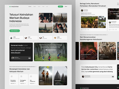 Ruang Budaya - Cultural Website culture design event graphic design indonesia quiz ui ui ux ux website