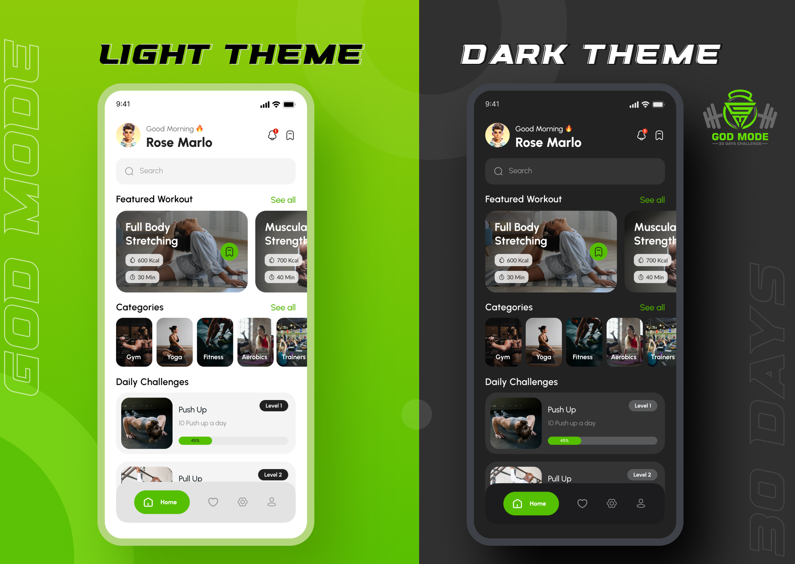 Fitness App UI Design | Gym | Workout android app app ui design fitness app ui design fitnesschallengeapp fittechdesign gym healthappinspo healthtechui healthylivingdesign ios ui ux uiinspiration workout workoutgoalsui