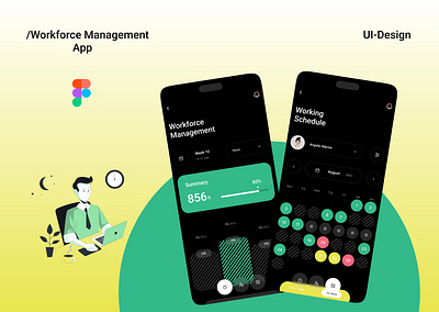 Workforce Management App app app design application design graphic design ios monile app ui uiux user interface ux