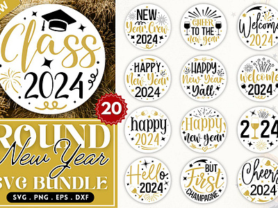 Inspirational SVG New Years Resolution Typography Quote Cut Files