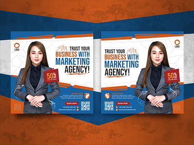 Marketing Agency Social Media Banner ads branding graphic design marketing offer office photoshop promotion psd sale service social media banner