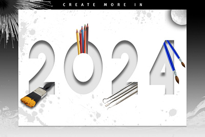 Create More In 2024 design graphic design illustration typography vector