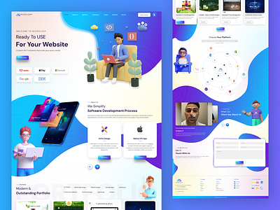 Microloop Landing Page colorpalette creativedesign creativelayout designconcept designinspiration designtrends figma flatdesign interactiondesign landingpage minimaldesign responsivedesign typography uidesign userexperience userinterface ux visualdesign webdesign website