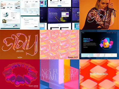 Top 9 – 2023 3d font lettering top9 typography ui ux