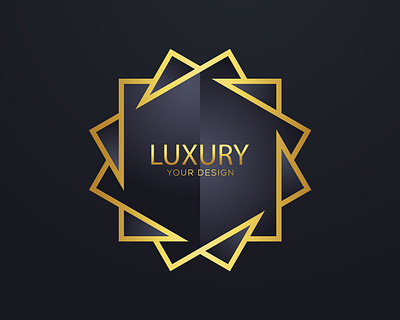 Vector luxury golden logo luxury golden