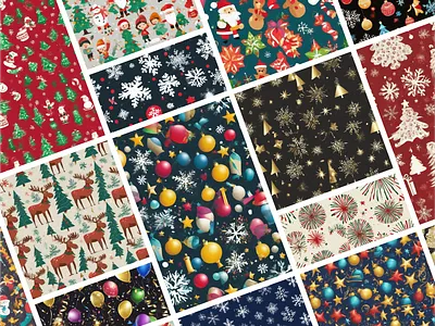 Happy New Year Patterns ai moregraphics pattern