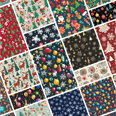 Happy New Year Patterns ai moregraphics pattern