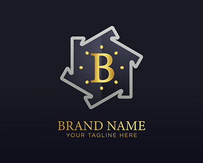 Vector B letter luxury logo company logo