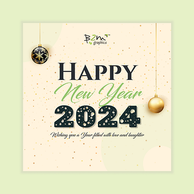 New Year 2024 2024 banner branding figma graphic design new year poster