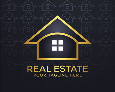 real estate logo design template house rent