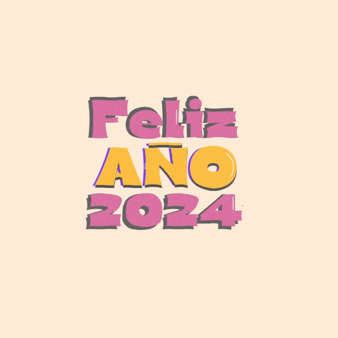 Año Nuevo 🎇🎇 2024 2d after effects animation kinetictype motion newyear tipografia type design