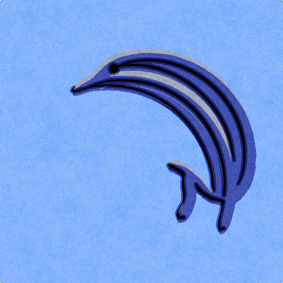 dolphin mark dolphin dolphin mark doodle illustration noise shunte88 vector