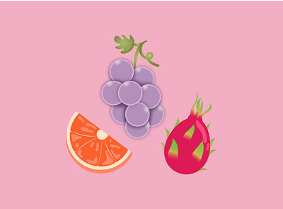 Illustration of my top 3 most favorite fruits