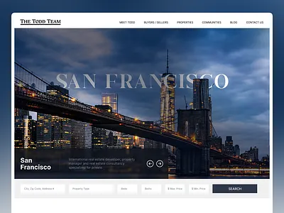 UI Design of The Todd Team Website app ui app ui design application design branding figma mobile app ui ui ux ux webdesign website design