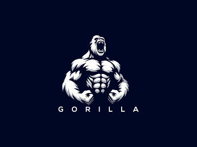 Gorilla Logo gorilla gorilla design gorilla logo gorilla stronge gorilla vector gorilla vector design gorilla vector logo gorillas gorillas logo