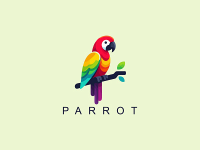 Parrot Logo color parrot parrot parrot design parrot logo parrot vector design parrots parrots logo