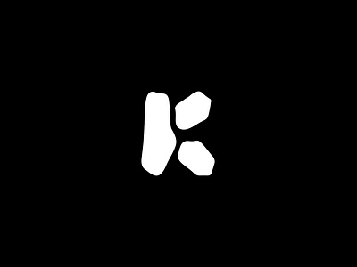 Letter K Monogram branding design dry stones letter k logo logo design logo designer minimalist monogram mpgp organic typography restaurant simple logo simplicity stones wordmark