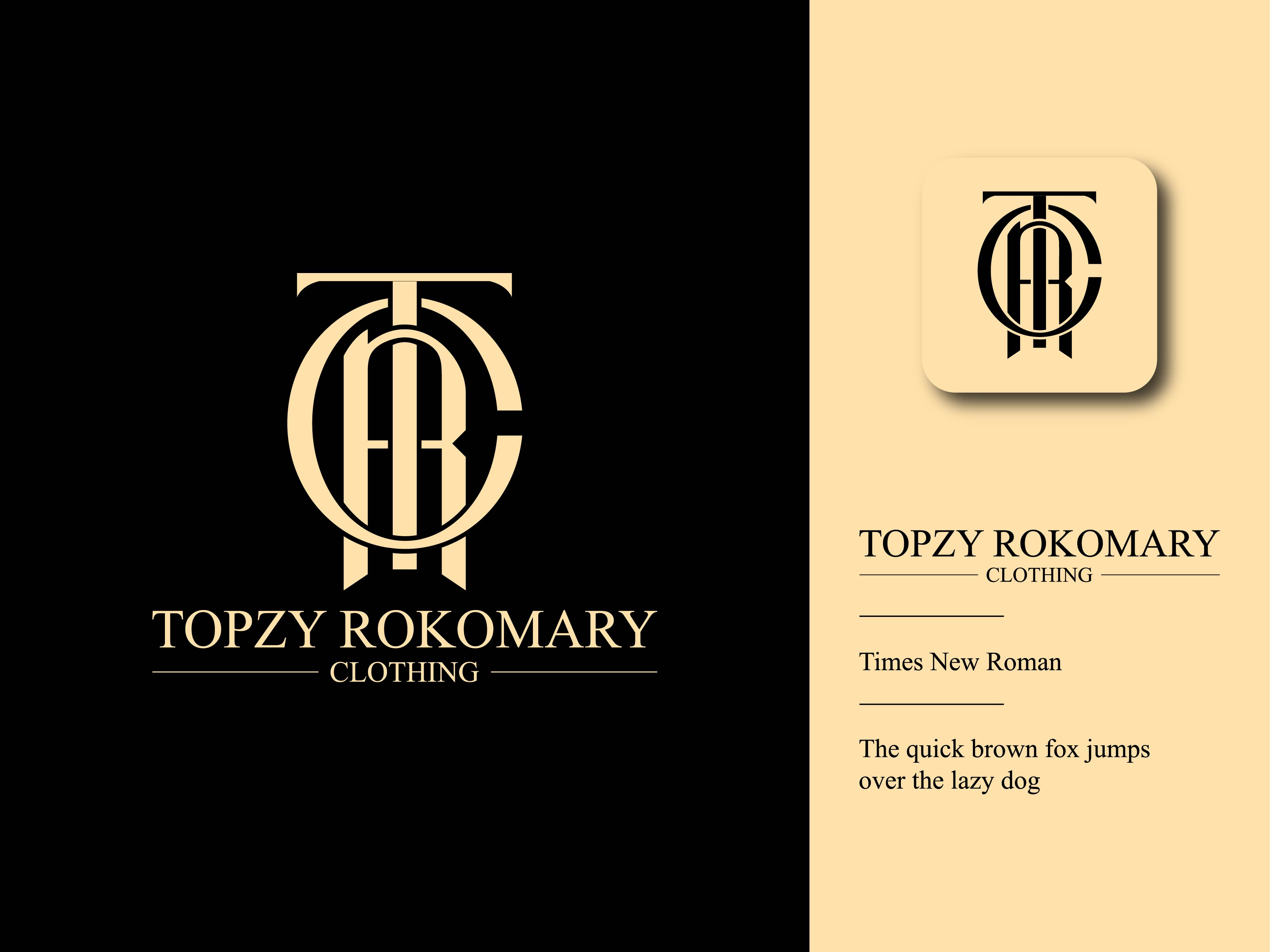 Example of Monogram And Clothing Logo Design