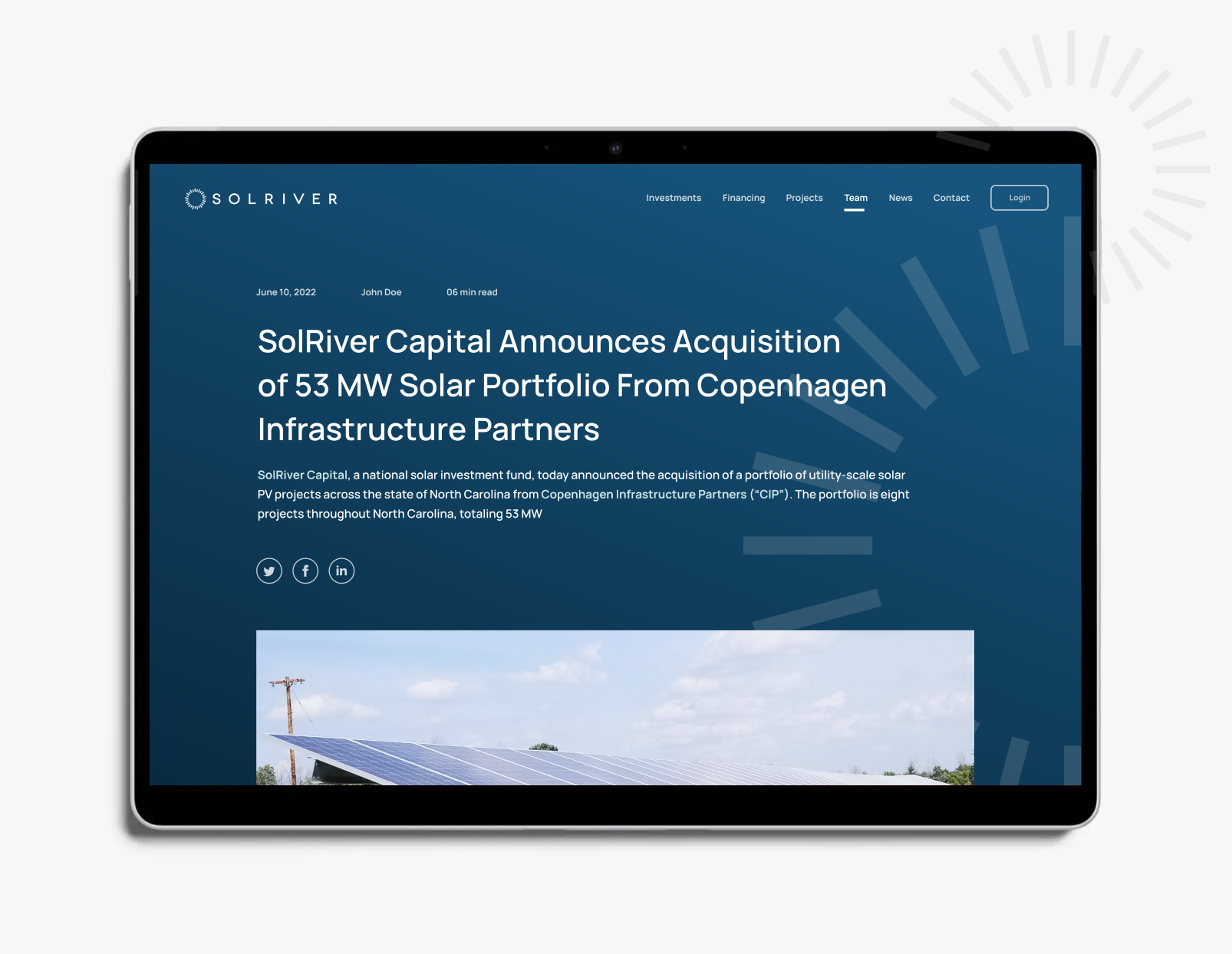 Example of Website Design (8 Pages)