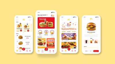 McDonald's App Redesign —​ ​UI UX Case Study graphic design ui ux