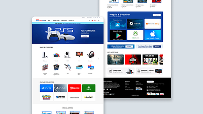 Game Store Web Redesign —​ UI/UX Study Case graphic design ui