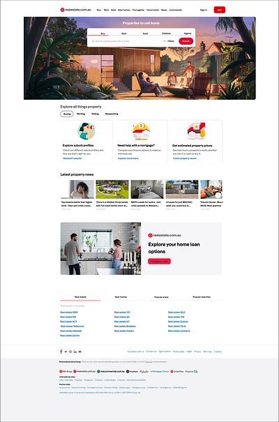 Real Estate project. design landing page le mobile app ui ux web webpage website redesign
