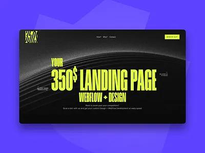Budget Landings: Same Day Landing Page branding design web webflow