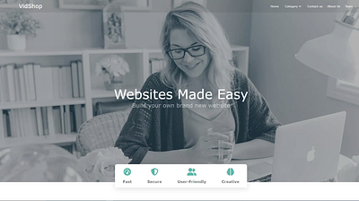 VidShop-Website design web design