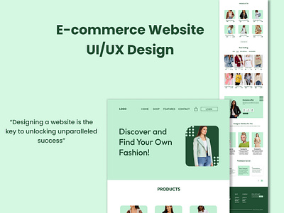 E-commerce Website UI/UX Design adobe illustrator app app design branding design e commerce fashion figma figma design graphic design ui ui ux user experience user interface ux website website design website design ui website design ux