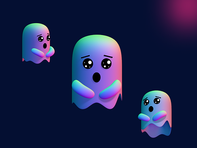 3D Ghost 3d 3d blender ghost 3d design 3d ghost 3d spline design 3d spline ghost animation app app design branding design graphic design illustration logo spline ui uiux design ux vector website