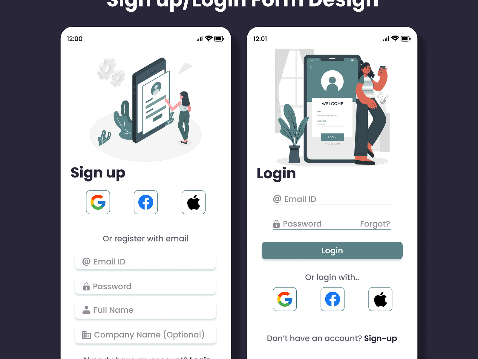 Registration Form UI/UX Design by Mahfuza Anjum Binti on Dribbble