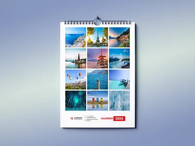 Wall Calendar Design 2024 2024 2024 calendar best design brand identity branding calendar calendar 2024 calendar design design graphic design graphics illustrator new year new year calendar photoshop vect plus visualization wall wall calendar wall calendar design