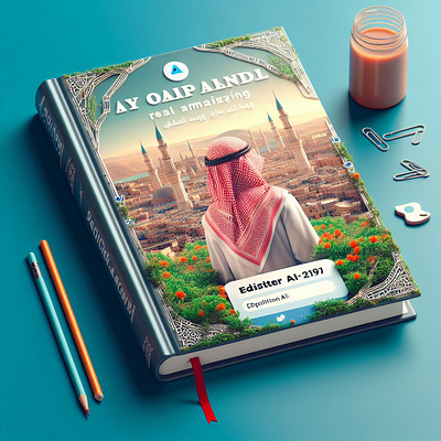 3D illustration of an animated character Book Cover By AI 3d animation graphic design motion graphics ui