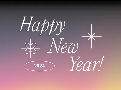 Happy New Year🎁 2023 2024 calendar celebration design graphic design happy new year holiday new year typography