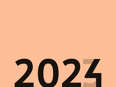 Happy New Year 2024 graphic design
