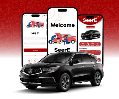 Monitor vehicle condition (App) app car cars design graphic design ui ux website