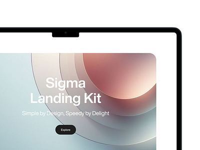 Sigma Landing Kit component design design system kit landing sigma ui uikit ux