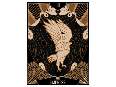 Michel Couvreur - The Empress 2023 art card digital art illustration michel couvreur tarot the empress