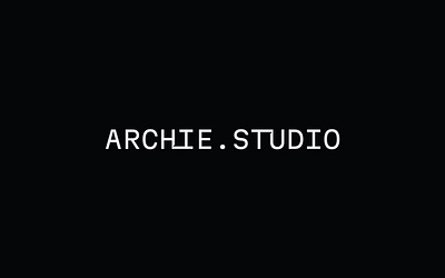 Archie studio - Architect Logo Design architect studio brand design branding graphic design logo logo design studio logo design