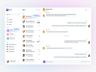 Dialin.AI: Inbox ai ai app ai assistant configurations dashboard data dashboard design inbox interface product product design saas saas design sajon table ui ui design ux ux design web