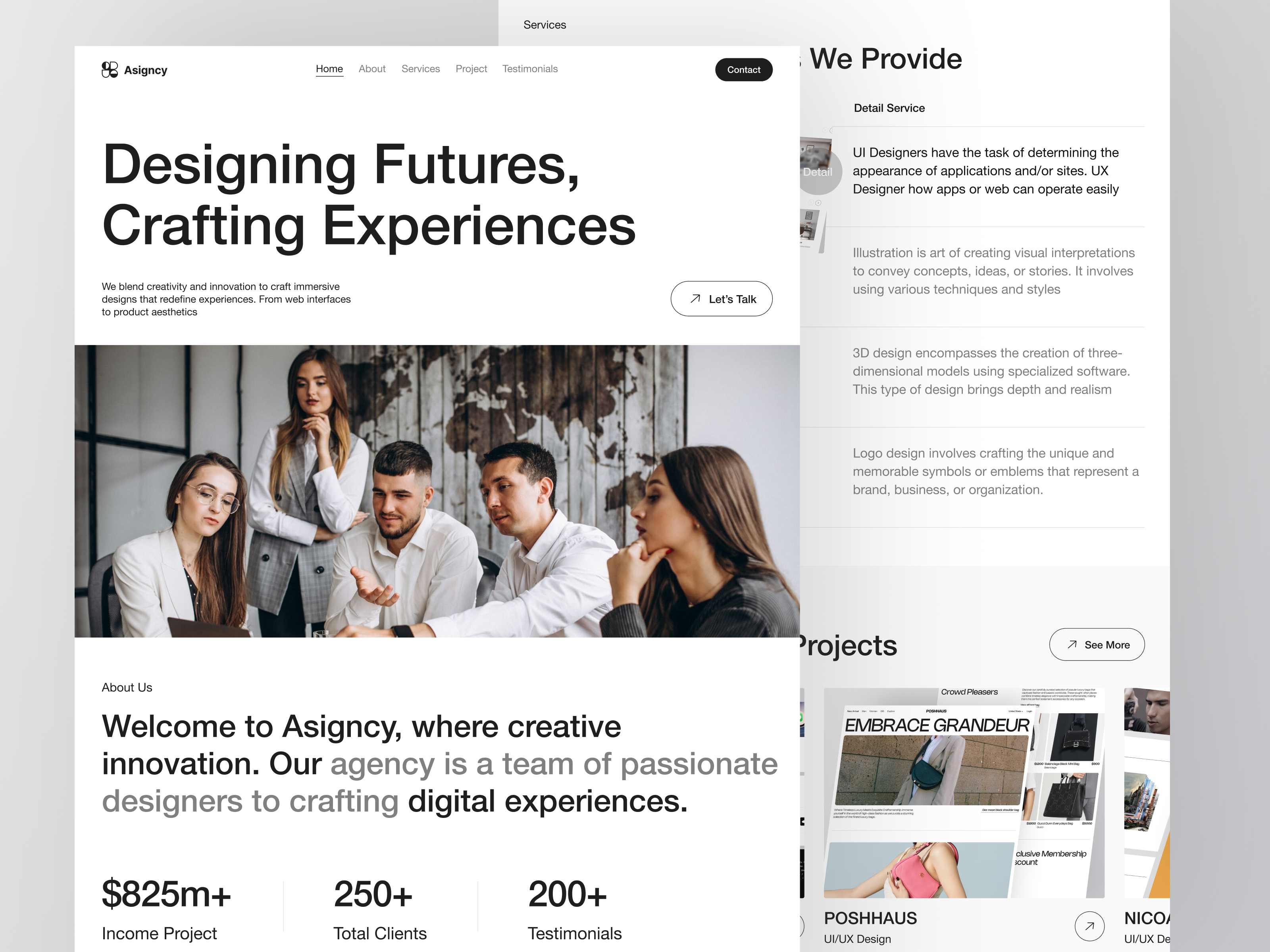 Web Agency agency agency landing page business clean company company profile creative agency design digital agency landing page minimal minimal design minimalist modern portfolio services studio typography web design website agency