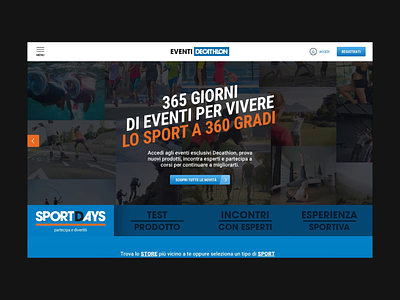 Decathlon SportDays animation design navigation ui ui design website website design