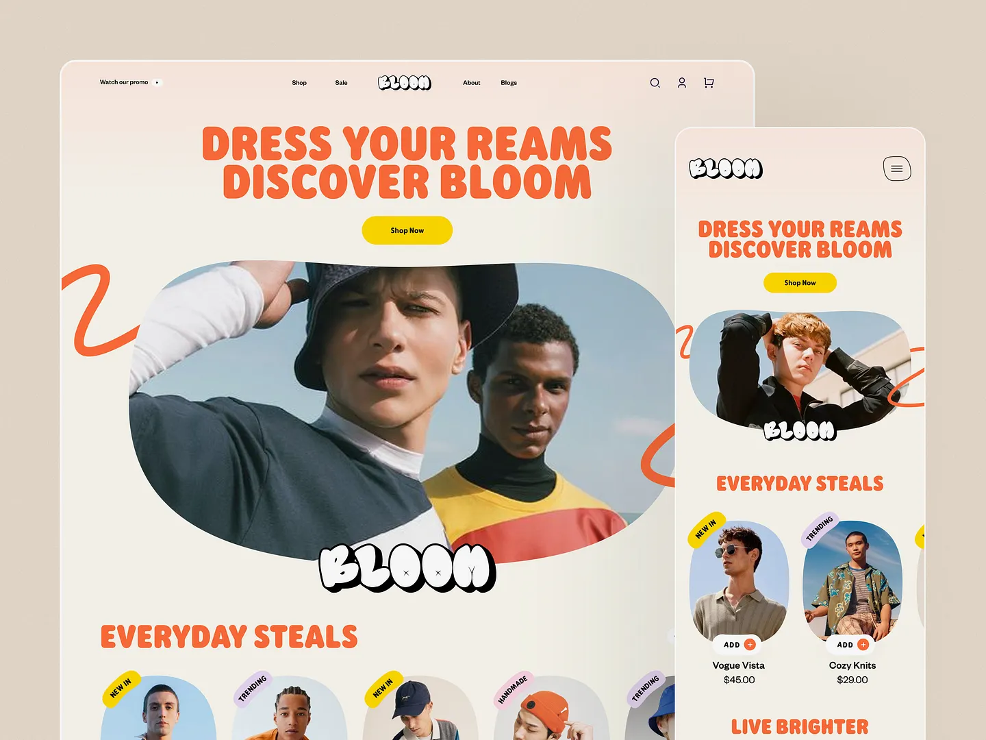 Stylish E-Commerce Website Design for Fashion Brands