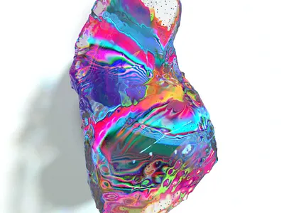 Crystal 3d blender crystal illustration