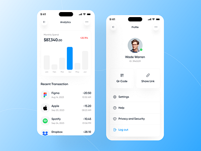 Banking App app design banking app finance fintech mobile trends ui ux