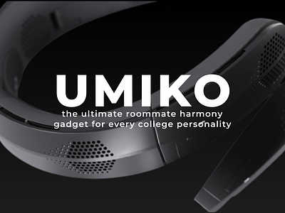 Umiko - The ultimate roommate harmony gadget. 3d alagamation branding intergration new product product design ux